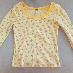 We the free long sleeve yellow t!